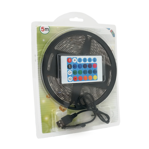 Комплект світлодіодної стрічки 5050 RGB USB 5 метрів, Blister