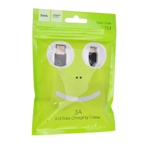 Кабель Hoco X13, Type-C-USB, 2.4A, Black, довжина 1м, BOX