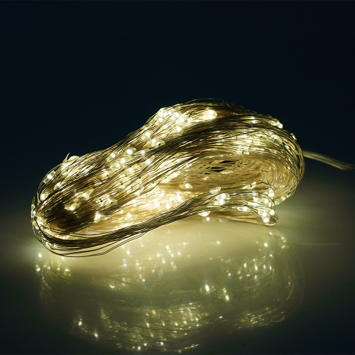 Гірлянда Кінський хвіст 600Led, 20 ниток по 3м, Hot White