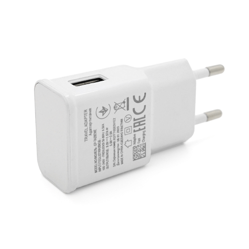 СЗУ 110-240V, 1xUSB, 5V / 2A, White, Blister-box
