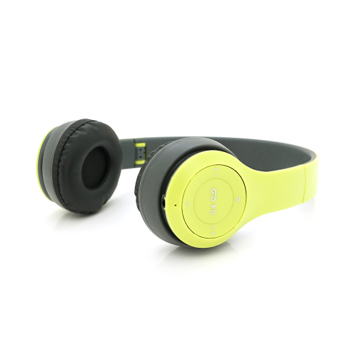 Бездротові навушники Bluetooth P47 Led, Green / Silver
