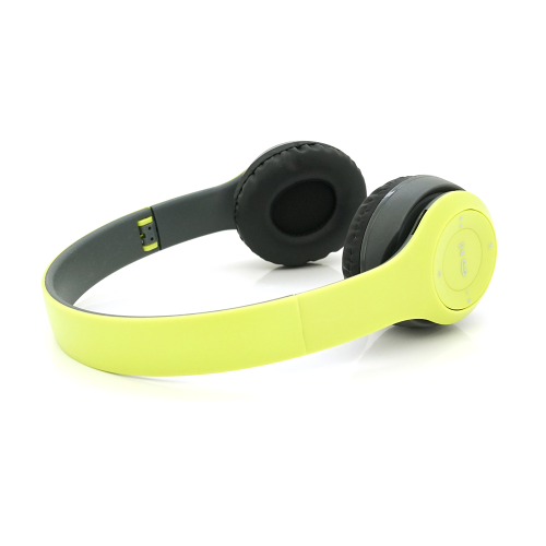 Бездротові навушники Bluetooth P47 Led, Green / Silver