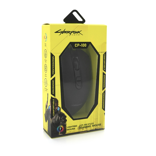 Миша провідна Cyberpunk CP-100, RGB,