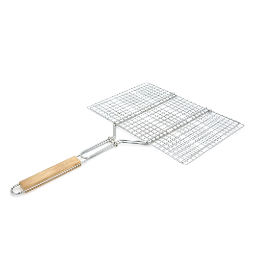 Решiтка-гриль подвійна, 40-30cm, нержавіюча сталь