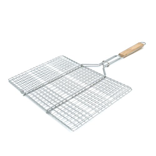 Решiтка-гриль подвійна, 40-30cm, нержавіюча сталь