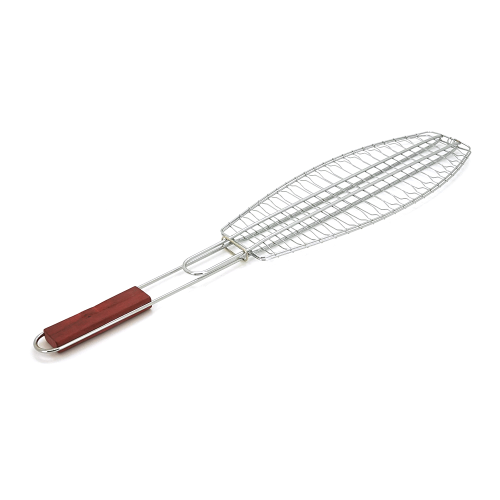 Решiтка-гриль для риби, подвійна, 46х14 cm, нержавіюча сталь