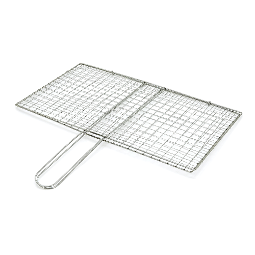 Решiтка для гриля, 33,5х18,5 см, ручка 13 см, нержавіюча сталь
