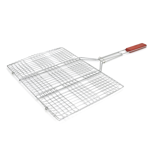 Решітка-гриль, 43.5x30.5x71 cm, метал, дерев&apos;яна ручка