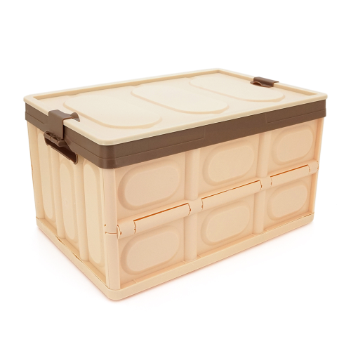 Органайзер пластиковий з кришкою у багажник автомобіля, 520x360х290mm, Brown