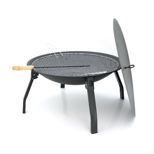 Гриль вугільний круглий, 55х28 см, Black