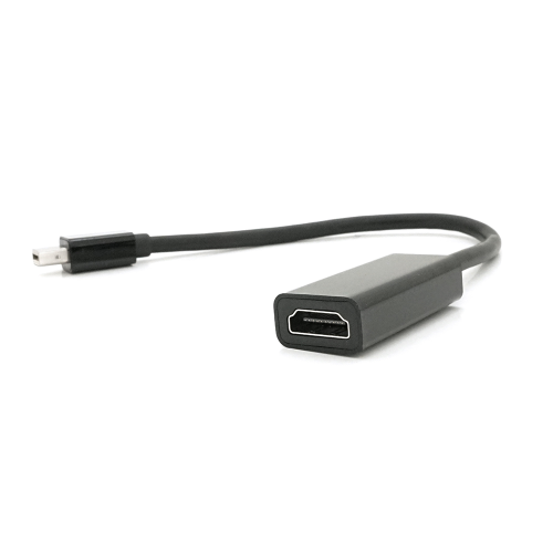 Конвертер mini Display Port (тато) на HDMI(мама) 10cm, Black, 4K / 2K, Пакет