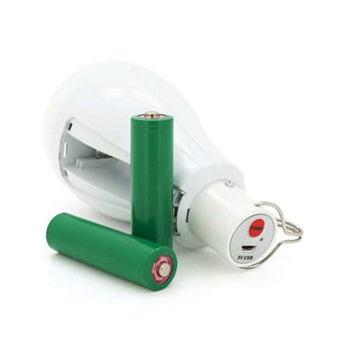 Лампа з акумуляторами 2*18650 Emergency Bulb, 20W, Box