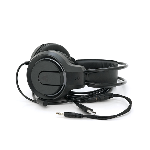 Ігрові навушники з мікрофоном Fantech HQ53 FLASH, 7.1-Channel, USB, Black, Color Box
