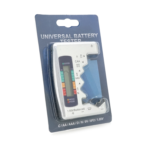 Тестер ємності BT-886 для акумуляторних батарей AA / AAА / D / C / серії AG, 1,5V та 9V