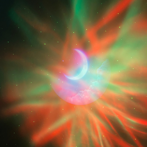 Ночник-проектор YT-2024 Астронавт+ Bluetooth колонка, пульт, кабель USB, White, Box