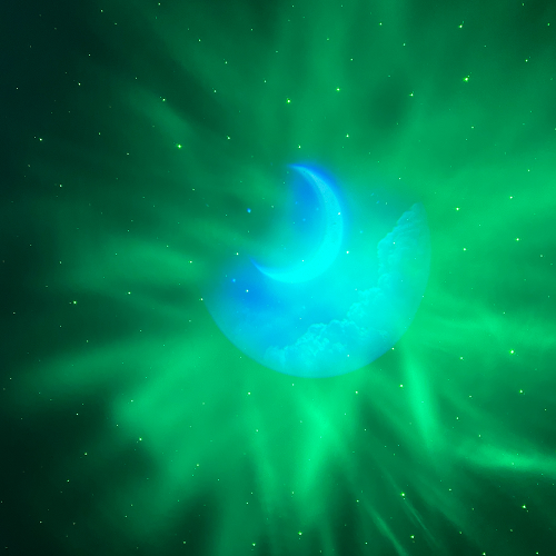 Ночник-проектор YT-2024 Астронавт+ Bluetooth колонка, пульт, кабель USB, White, Box