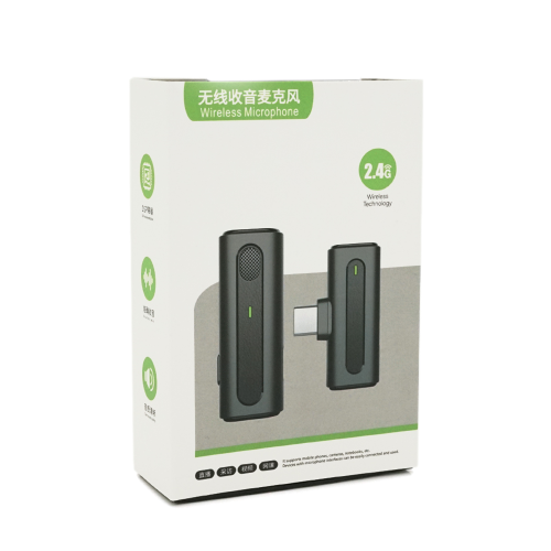 Петличний бездротовий мікрофон M9, роз&apos;єм Lighting, вбудований акумулятор 80 mAh, Black, Box