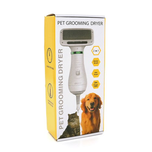Фен-гребінець для вовни Pet Grooming Dryer, живлення 220В, Box