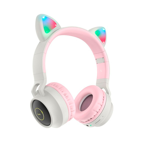 Бездротові навушники Bluetooth HOCO W27, Pink / Gray, Box