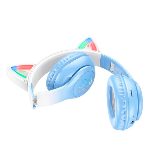 Бездротові навушники Bluetooth HOCO W42, White / Blue, Box