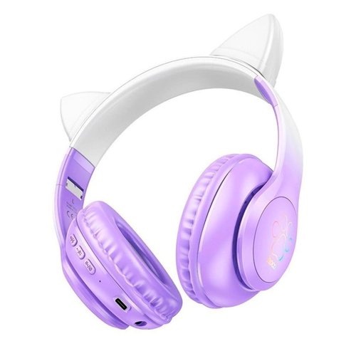 Бездротові навушники Bluetooth HOCO W42, White / Purple, Box