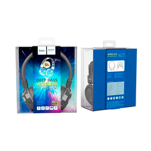 Бездротові навушники Bluetooth HOCO W25, Gray, Blister