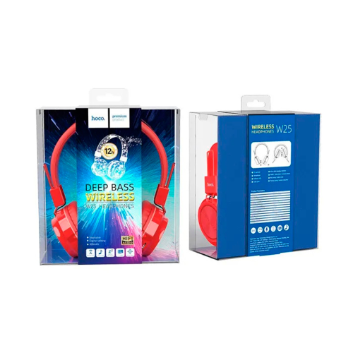 Бездротові Bluetooth навушники HOCO W25, Red, Blister