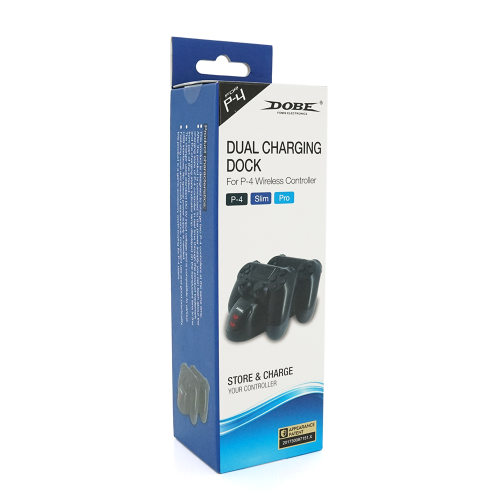 Зарядний пристрій для 2 геймпадів PS4, горизонтальний, Box