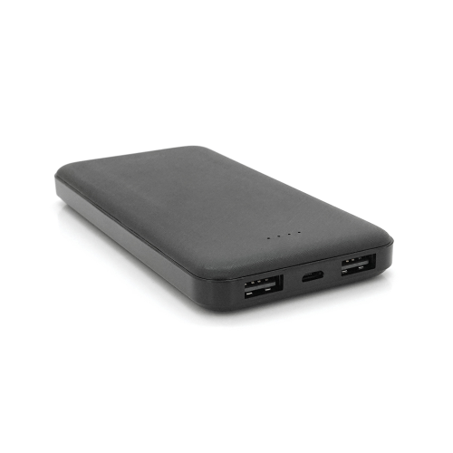 Powerbank ASONIC AS-P10 10000mAh, Output 2USB, Black, (215g), Blister