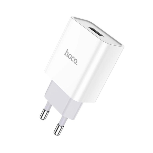 СЗУ 110-240V HOCO C72A 1xUSB, 2.1A, White, Blister