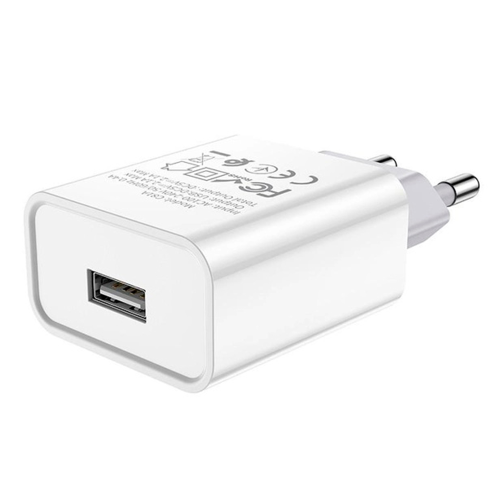 СЗУ 110-240V HOCO C72A 1xUSB, 2.1A, White, Blister
