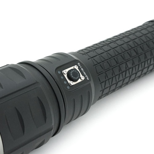 Ліхтар пошуковий PLD-AK138-1-TG LED PM60, 4 режими, power bank 8000mAh(4(2*18650)), IP65, живлення від USB кабелю, 320х135х110мм,1,72кг, Чохол,Black,BOX