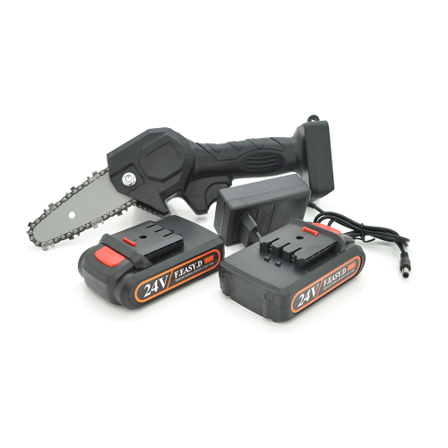Акумуляторна ланцюгова пилка Mini Chain Saw 15cm, 24V, зарядне + 2 аккумулятори, Вох