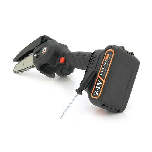 Акумуляторна ланцюгова пилка Mini Chain Saw 15cm, 24V, зарядний+акумулятор, Вох