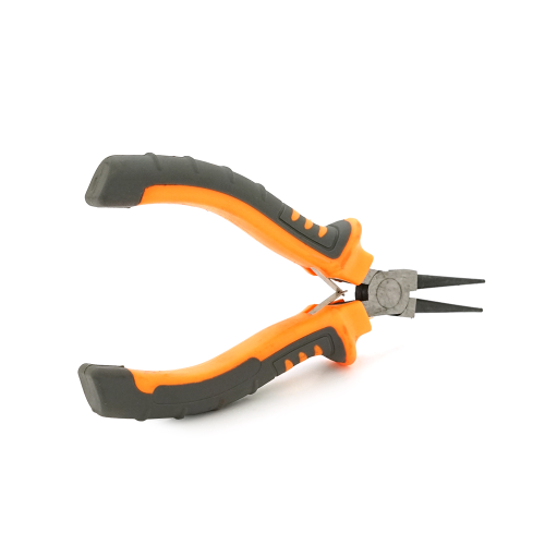 Круглогубці VOLTRONIC, сіро-жовтогарячі ручки, 125мм, 55гр