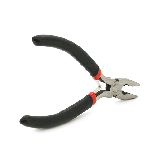 Плоскогубці Voltronic, 4,5-дюймові, чорно-червоні ручки, 120мм