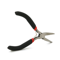 Плоскогубці подовжені Voltronic, 4,5-дюймові, чорно-червоні ручки, 120мм