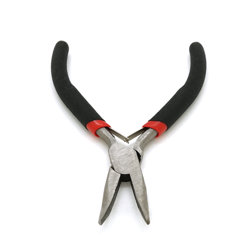 Довгогубці вигнуті Voltronic, 4,5-дюймові, чорно-червоні ручки, 120мм