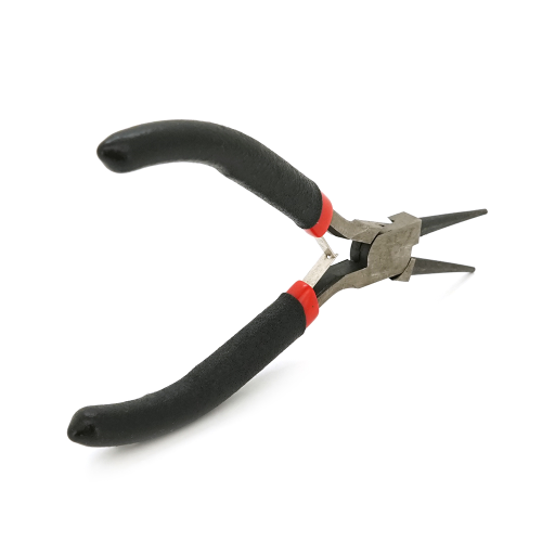 Круглогубці Voltronic, 4,5-дюймові, чорно-червоні ручки, 120мм
