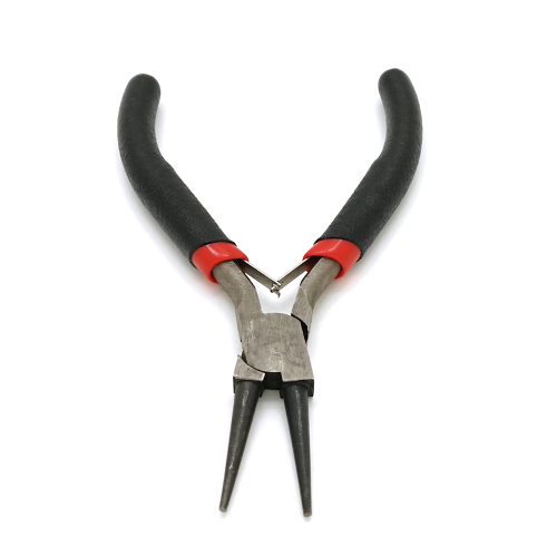 Круглогубці Voltronic, 4,5-дюймові, чорно-червоні ручки, 120мм