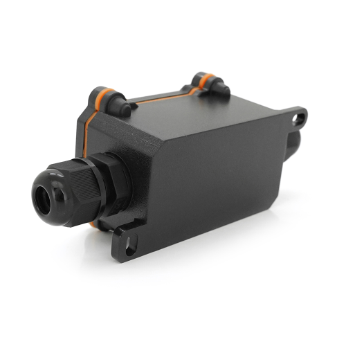 Вимикач зовнішнього монтажу, червона кнопка, двосторонній висновок, IP65, AC: 110-250V, 20A, Black