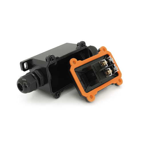 Вимикач зовнішнього монтажу, чорна кнопка, двосторонній висновок, IP65, AC: 110-250V, 20A, Black