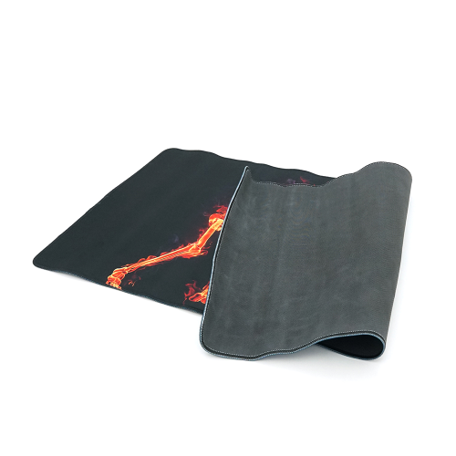 Килимок 400*800 тканинний &amp;quot;Fire musician&amp;quot; з боковою прошивкою, товщина 3 мм, колір Black-red, Пакет