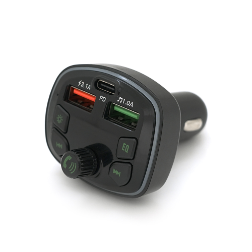 FM-модулятор Q7 з еквалайзером, 3.1A, PD18W, USB, TF, 55.5х41.5х37.5