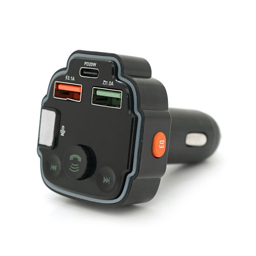FM-модулятор Q8 з еквалайзером, 3.1A, USB, TF, 55.5х41.5х37.5