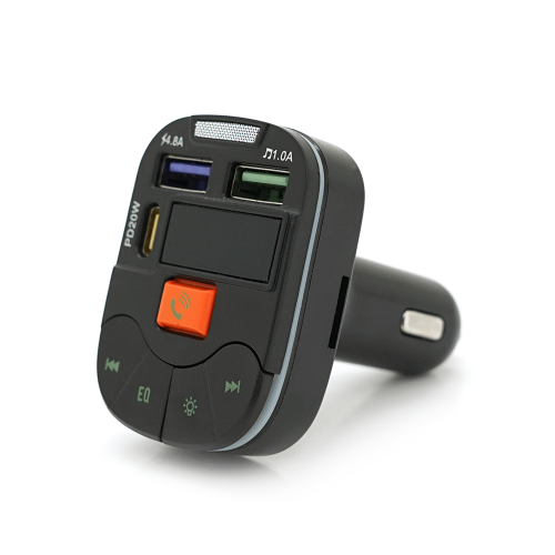 FM-модулятор Q19 з еквалайзером, 3.1A, USB, TF, 55.5х41.5х37.5