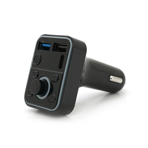 FM-модулятор D1, підсвічування 7 кольорів, 1.5-3.1A, USB, TF, 49.5х41х36