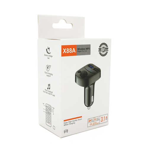 FM-модулятор X88A, USB, TF, 49.5х41х36