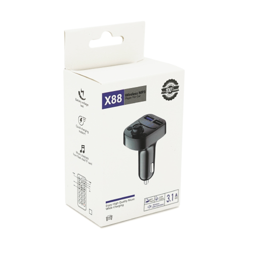 FM-модулятор X88, USB, TF, 49.5х41х36