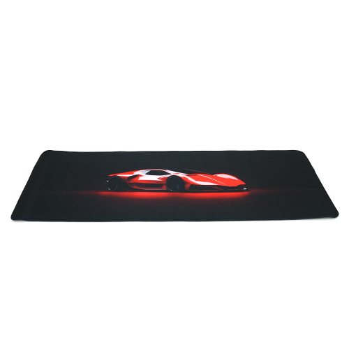 Килимок 300*800 тканинний Ferrari PFP з боковою прошивкою, товщина 3 мм, Red, Пакет